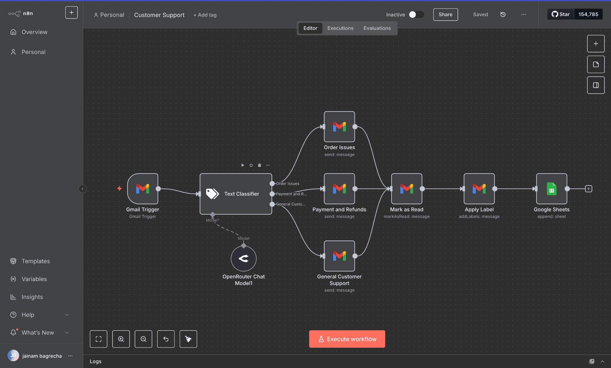 AI Customer Support Classifier